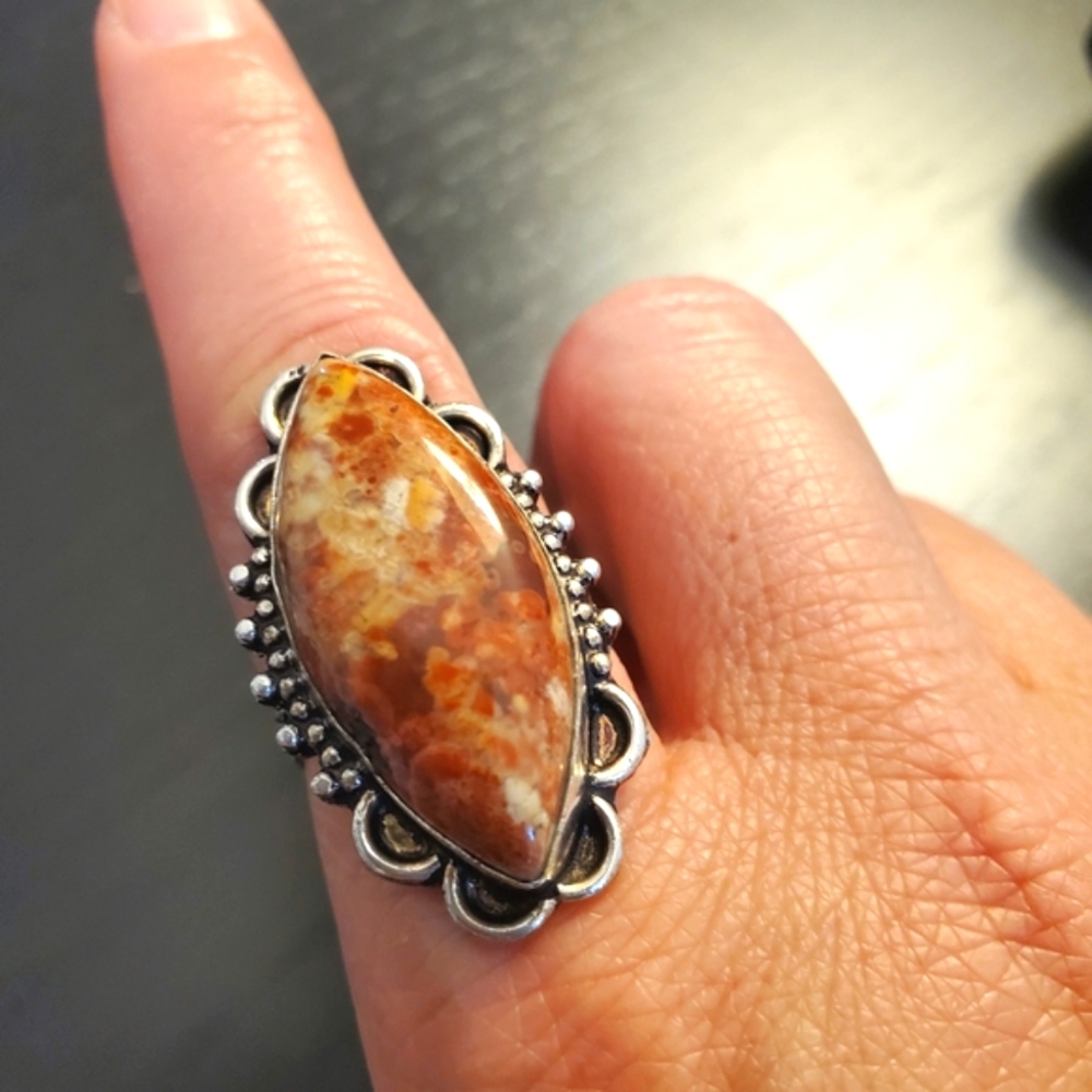 Sterling Silver Stone Ring - Picture 12 of 12